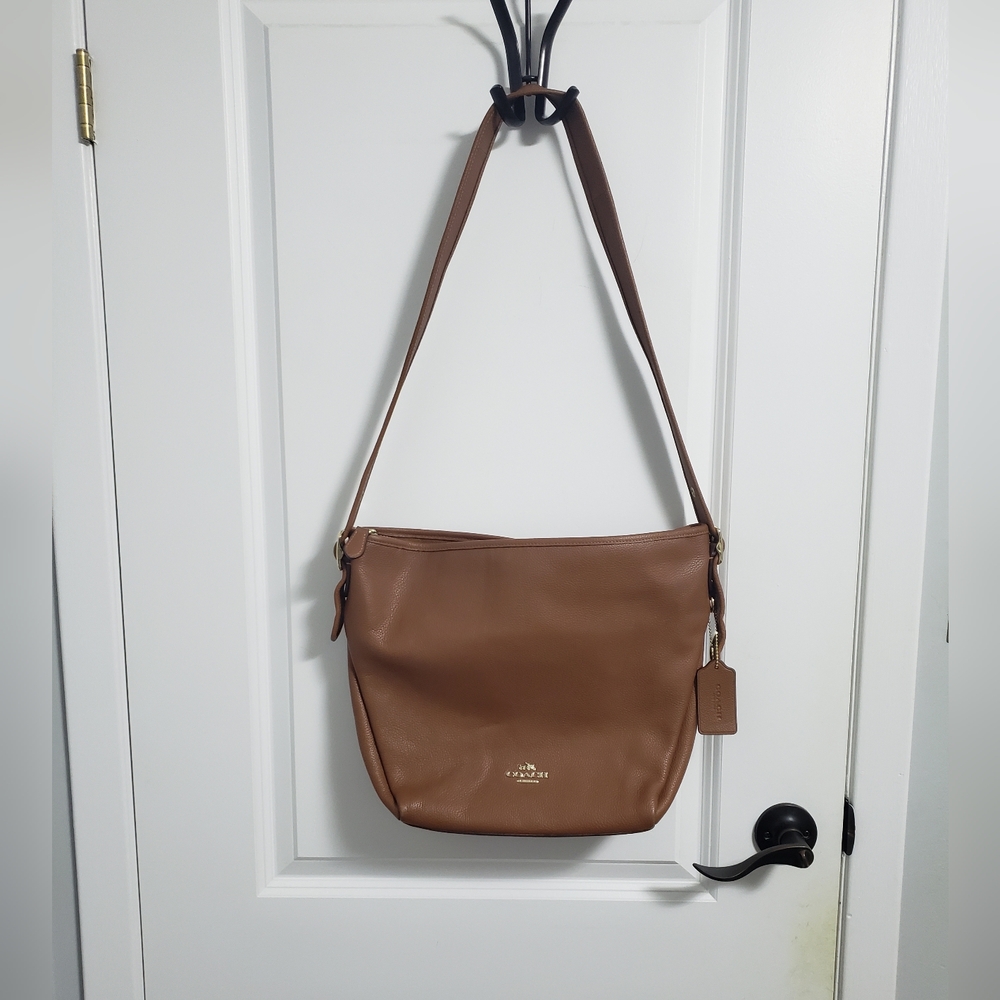 COACH Brown Leather Crossbody Bag Purse